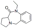 11H-Pyrrolo[2,1-c][1,4]benzodiazepin-11-one,10-ethyl-1,2,3,5,10,11a-hexahydro-,(+)-(9CI) 구조식 이미지
