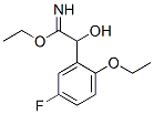 벤젠에탄이미드산,2-에톡시-5-플루오로–알파-히드록시-,에틸에스테르(9CI) 구조식 이미지