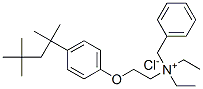 benzyldiethyl-2-[p-(1,1,3,3-tetramethylbutyl)phenoxy]ethylammonium chloride 구조식 이미지