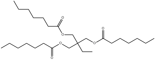 2-ethyl-2-[[(1-oxoheptyl)oxy]methyl]propane-1,3-diyl bisheptanoate Structure