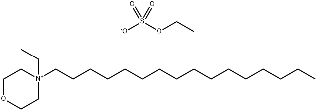 4-ethyl-4-hexadecylmorpholinium ethyl sulphate Structure