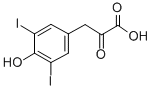 3,5-DIIODO-4-HYDROXYPHENYLPYRUVIC ACID Structure