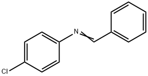 N-benzylidene-4-chloroaniline Structure