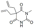 1-Methyl-5,5-di(2-propenyl)barbituric acid Structure
