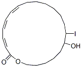 14-iodo-15-hydroxyeicosatrienoic acid, omega lactone Structure