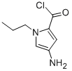 1H-피롤-2-카르보닐클로라이드,4-아미노-1-프로필-(9CI) 구조식 이미지