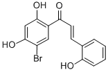 1-(5-Bromo-2,4-dihydroxyphenyl)-3-(2-hydroxyphenyl)-2-propen-1-one 구조식 이미지