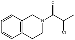 Isoquinoline, 2-(2-chloro-1-oxopropyl)-1,2,3,4-tetrahydro- (9CI) 구조식 이미지