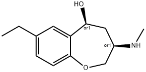 1-Benzoxepin-5-ol,7-ethyl-2,3,4,5-tetrahydro-3-(methylamino)-,cis-(9CI) 구조식 이미지