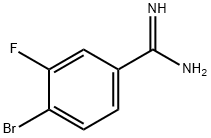 4-BROMO-3-FLUORO-BENZAMIDINE 구조식 이미지