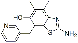 6-Benzothiazolol,  2-amino-4,5-dimethyl-7-(3-pyridinylmethyl)- Structure