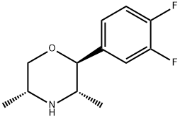 Morpholine, 2-(3,4-difluorophenyl)-3,5-dimethyl-, [2S-(2alpha,3ba,5ba)]- (9CI) 구조식 이미지