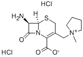 (R,R)-7-AMINO-3-(1-METHYLPYRROLIDINIO)METHYL-3-CEPHEM-4-CARBOXYLATE HCL Structure