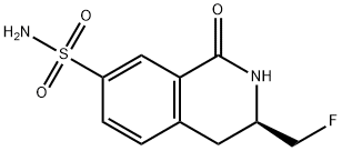 3-(플루오로메틸)-1-OXO-1,2,3,4-테트라히드로이소퀴놀린-7-술폰아미드 구조식 이미지