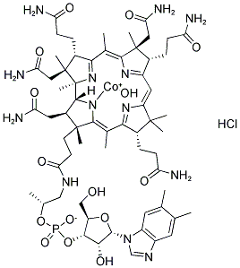 Hydroxocobalamin Hydrochloride Structure