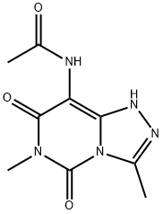 Acetamide,  N-(1,5,6,7-tetrahydro-3,6-dimethyl-5,7-dioxo-1,2,4-triazolo[4,3-c]pyrimidin-8-yl)- 구조식 이미지
