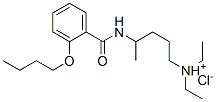 4-[(2-butoxybenzoyl)amino]pentyl-diethyl-azanium chloride Structure