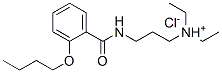 3-[(2-butoxybenzoyl)amino]propyl-diethyl-azanium chloride Structure