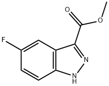 메틸5-FLUORO-1H-인다졸-3-카르복실레이트 구조식 이미지