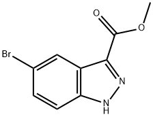 메틸5-브로모-1H-인다졸-3-카르복실레이트 구조식 이미지