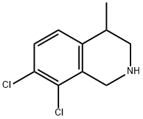 이소퀴놀린,7,8-디클로로-1,2,3,4-테트라하이드로-4-메틸-(9CI) 구조식 이미지