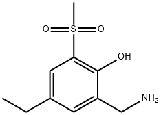 Phenol, 2-(aminomethyl)-4-ethyl-6-(methylsulfonyl)- (9CI) Structure