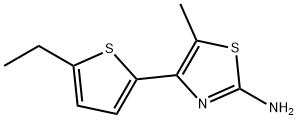 2-Thiazolamine,4-(5-ethyl-2-thienyl)-5-methyl-(9CI) Structure