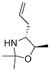 Oxazolidine, 2,2,5-trimethyl-4-(2-propenyl)-, (4R-trans)- (9CI) Structure