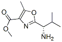 4-Oxazolecarboxylicacid,2-[(1S)-1-amino-2-methylpropyl]-5-methyl-,methylester(9CI) Structure