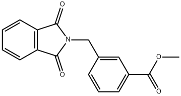 Methyl 3-[(1,3-dioxo-1,3-dihydro-2H-isoindol-2-yl)methyl]benzoate 구조식 이미지