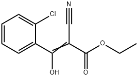 2-PROPENOIC ACID, 3-(2-CHLOROPHENYL)-2-CYANO-3-HYDROXY-ETHYL ESTER Structure