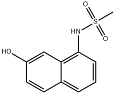 N-(7-히드록시-1-나프틸)메탄술폰아미드 구조식 이미지
