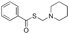 Thiobenzoic acid S-(1-piperidinylmethyl) ester Structure