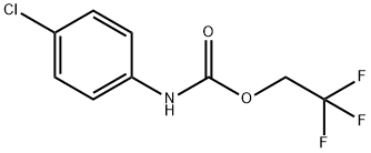 2,2,2-TRIFLUOROETHYL 4-CHLOROPHENYLCARBAMATE Structure