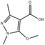 5-methoxy-1,3-dimethyl-1H-pyrazole-4-carboxylic acid Structure