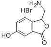 3-Aminomethyl-6-hydroxyphthalide hydrobromide Structure