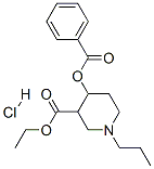 ethyl 4-benzoyloxy-1-propyl-piperidine-3-carboxylate hydrochloride Structure