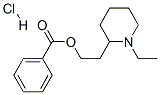 2-(1-ethyl-2-piperidyl)ethyl benzoate hydrochloride Structure