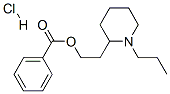 2-(1-propyl-2-piperidyl)ethyl benzoate hydrochloride Structure