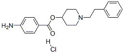 (1-phenethyl-4-piperidyl) 4-aminobenzoate hydrochloride Structure