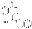 (1-phenethyl-4-piperidyl) benzoate hydrochloride Structure