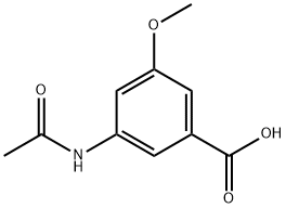 3-METHOXY-5-ACETYLAMINO-BENZOIC ACID Structure