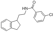 3-Chloro-N-(2-(2,3-dihydro-1H-inden-1-yl)ethyl)benzamide Structure