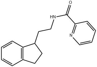 1-(beta-N-2-Pyridylcarbonylaminoethyl)indane Structure