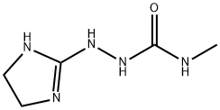 Hydrazinecarboxamide,  2-(4,5-dihydro-1H-imidazol-2-yl)-N-methyl- Structure