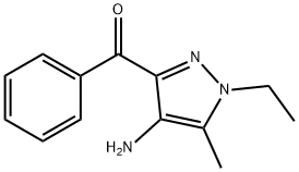 Methanone, (4-amino-1-ethyl-5-methyl-1H-pyrazol-3-yl)phenyl- (9CI) 구조식 이미지