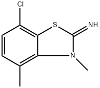 7-Chloro-3,4-dimethylbenzo[d]thiazol-2(3H)-imine 구조식 이미지