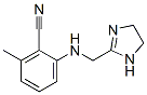 Benzonitrile, 2-[[(4,5-dihydro-1H-imidazol-2-yl)methyl]amino]-6-methyl- (9CI) 구조식 이미지