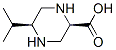 2-Piperazinecarboxylicacid,5-(1-methylethyl)-,(2R-cis)-(9CI) 구조식 이미지