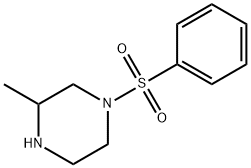 1-BENZENESULFONYL-3-METHYL-PIPERAZINE 구조식 이미지